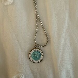 Saint Christopher Silver Necklace